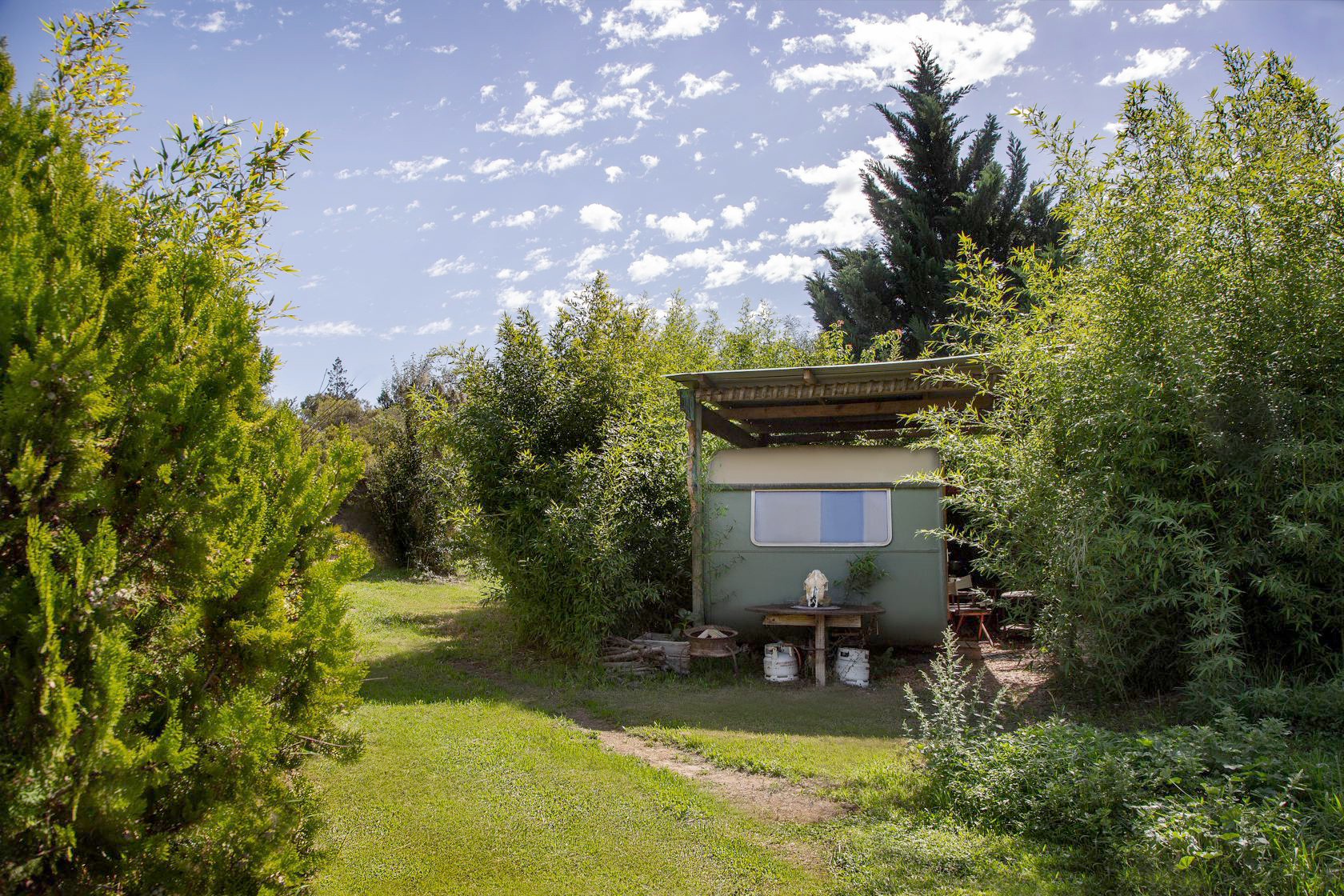 2.Bamboo caravan outside 1